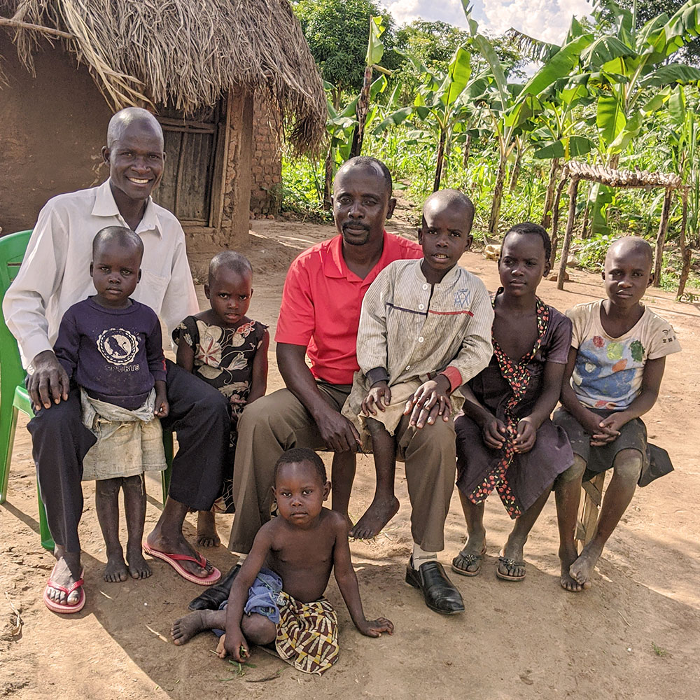 Pastor Silvest and partnering missionary family in Rural Uganda.