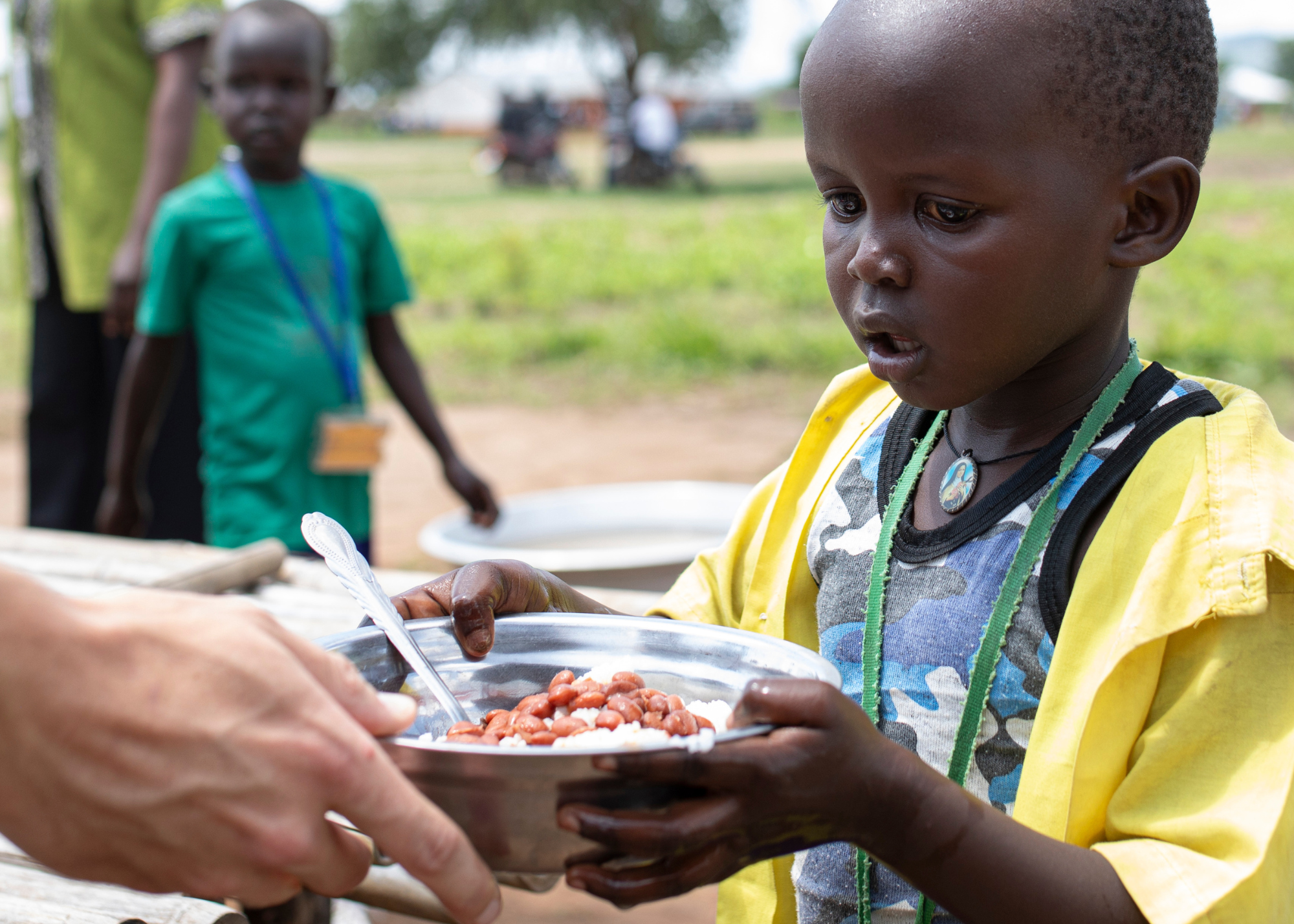 Hungry Children Are Fed in South Sudan