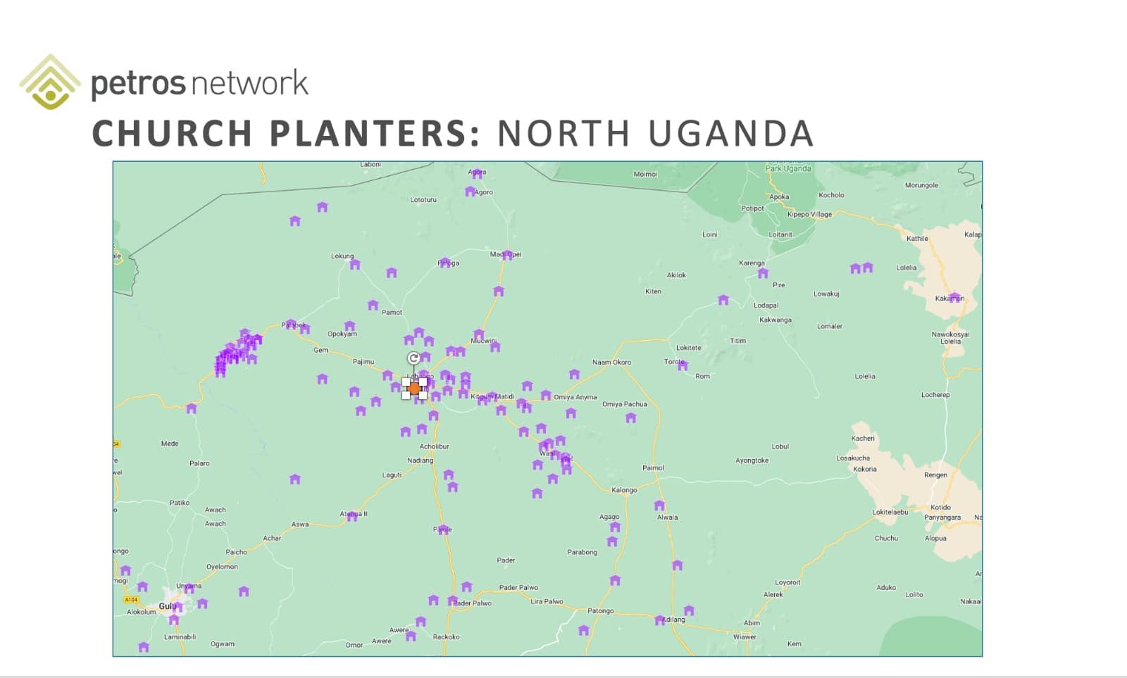 Petros Network Churches planted in Northern Uganda