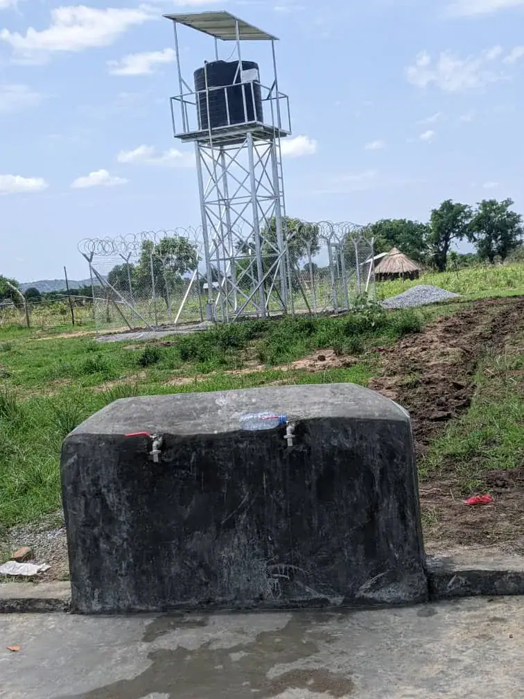 Completed Water Well with Solar in South Sudan