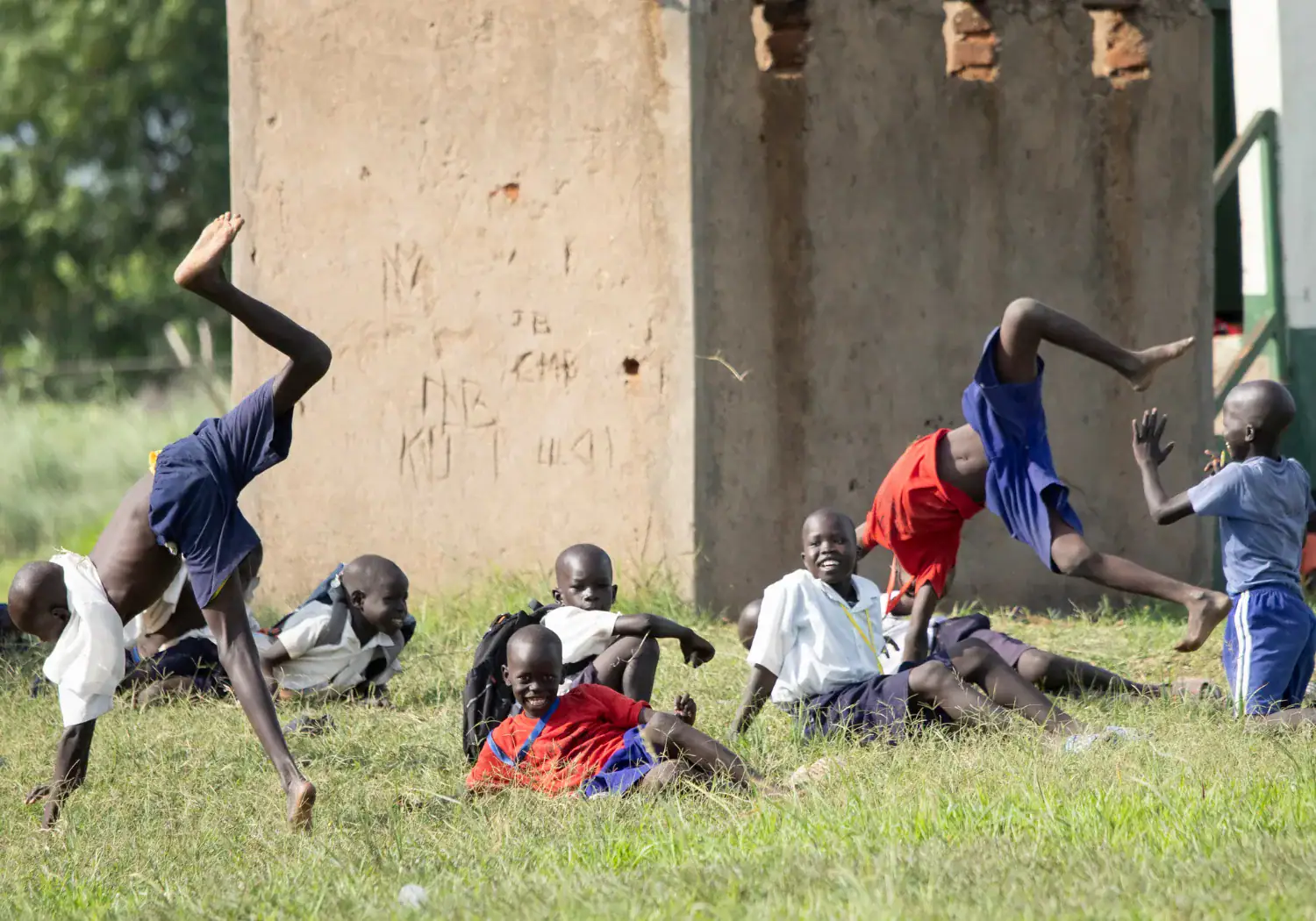 south sudan - school feeding program - kids being kids