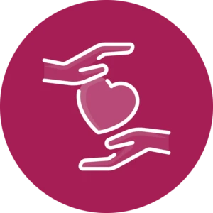 church-planting-petros-network-about-How-we-use-your-gifts An icon representing two hands holding a heart.