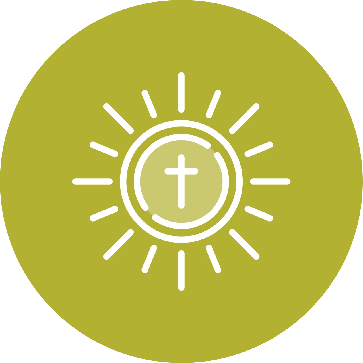 An icon representing a cross sign.