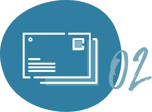 An icon representing envelopes