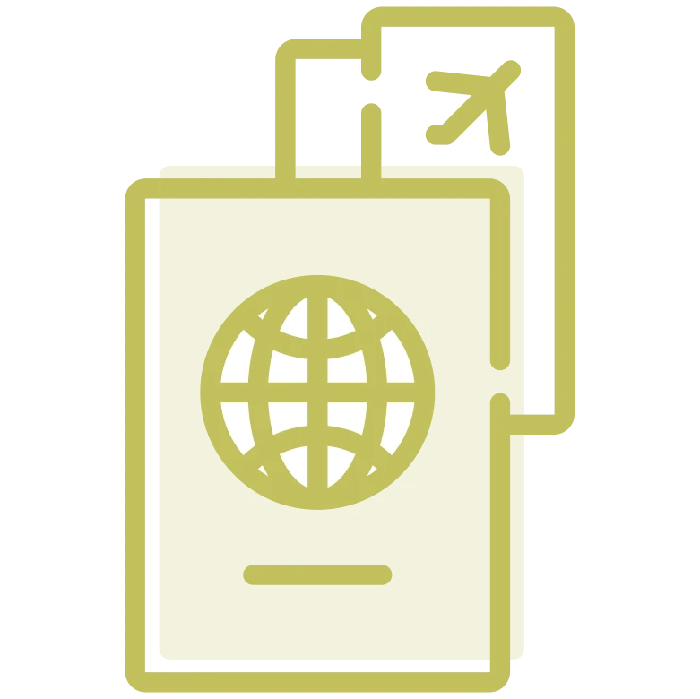 An icon representing safe trip