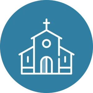 petros-network-our-work-share-Indigenous leaders-church-planting-icon An icon representing a church