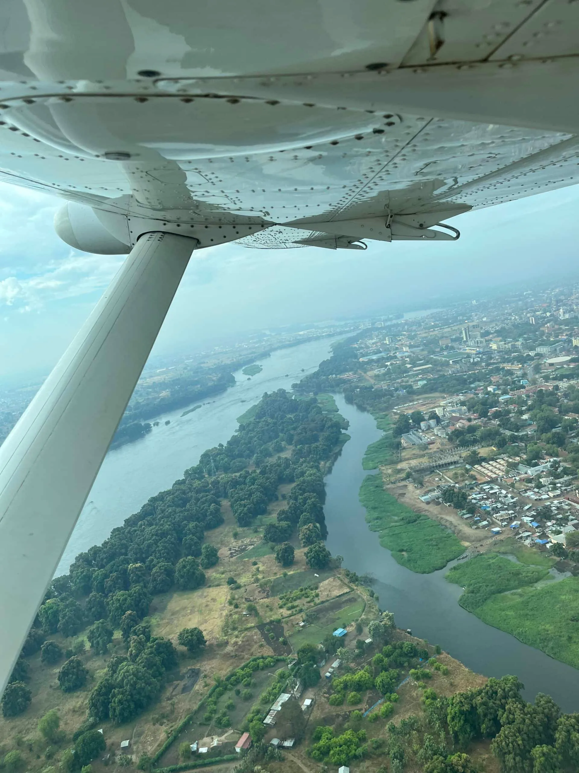 White Nile over South Sudan